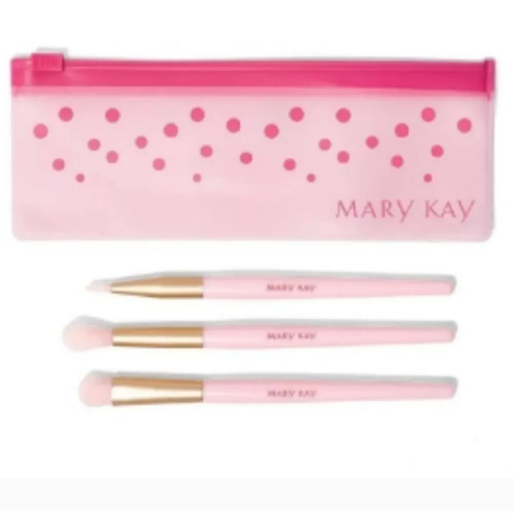 MARY KAY MINI EYE SHADOW BRUSH SET OF THREE BRUSHES